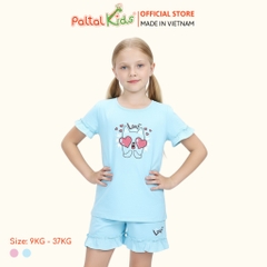 BST Mùa Xuân - Bộ Đùi Tay Ngắn Cotton Mỹ Bé Gái Cao Cấp - 025 2038