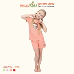 Đồ Bộ Đùi Cơ Bản Cotton Mỹ Bé Gái Cao Cấp - 025 5159 - Size 9