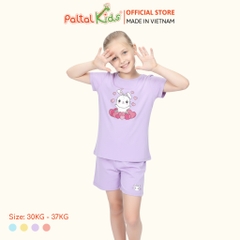 Đồ Bộ Đùi Cơ Bản Cotton Mỹ Bé Gái Cao Cấp - 025 5164 - Size 14