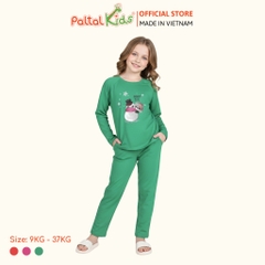 BST Mùa Đông - Đồ Bộ Tay Dài Cotton Mỹ Bé Gái Cao Cấp - 023 6037