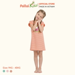 Đầm Dáng A Cánh Dơi Cotton Mỹ Hình In Mùa Hè Bé Gái Cao Cấp - 02C 8025