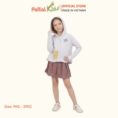 Áo Khoác Croptop Poly Chống Nắng Hình In Gấu Vàng Bé Gái Cao Cấp - 311 4034