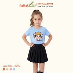 Áo Thun Croptop Cổ Tròn Hình In Bé Gái Cotton Borib Bé Gái Cao Cấp - 220 1407
