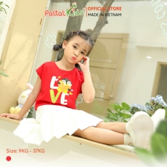 Áo Croptop Cotton Mỹ Bé Gái Cao Cấp - 020 1369