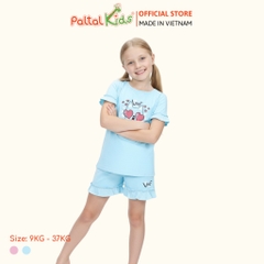 BST Mùa Xuân - Bộ Đùi Tay Ngắn Cotton Mỹ Bé Gái Cao Cấp - 025 2038