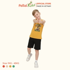 Đồ Bộ Đùi Sát Nách Hình In Nhiệt Cotton Borib Bé Trai Cao Cấp - 225 2127