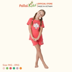 Đồ Bộ Đùi Hình In 3 Chú Thỏ Cotton Mỹ Bé Gái Cao Cấp - 025 2160