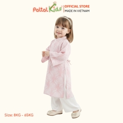 Set Áo Dài Gấm Mềm Cách Tân Bé Gái Cao Cấp - 533 6122