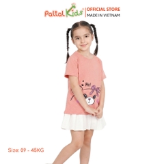 Áo Thun Cotton Melan Hình In Gấu Bé Gái Cao Cấp - 190 1410