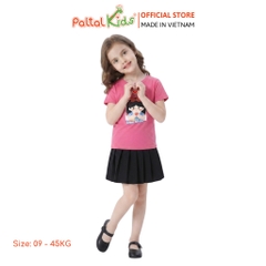 Áo Thun Cotton Mỹ Hình In Công Chúa Bạch Tuyết Bé Gái Cao Cấp - 020 1417