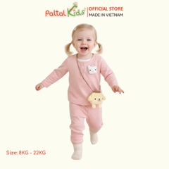 BST Mùa Đông - Đồ Bộ Tay Dài Nỉ Lông Thỏ Bé Gái Cao Cấp - 223 6049