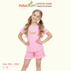 BST Mùa Xuân - Bộ Đùi Tay Ngắn Cotton Mỹ Bé Gái Cao Cấp - 025 5153