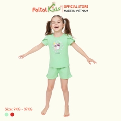 BST Mùa Xuân - Bộ Đùi Tay Ngắn Cotton Mỹ Bé Gái Cao Cấp - 025 5154