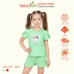 BST Mùa Xuân - Bộ Đùi Tay Ngắn Cotton Mỹ Bé Gái Cao Cấp - 025 5154