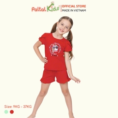 BST Mùa Xuân - Bộ Đùi Tay Ngắn Cotton Mỹ Bé Gái Cao Cấp - 025 5154