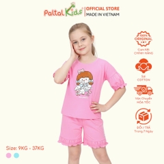 BST Mùa Thu - Bộ Đùi Tay Lỡ Cotton Mỹ Bé Gái Cao Cấp - 025 5197