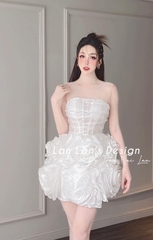 Đầm TK Ngắn Cúp Hoa