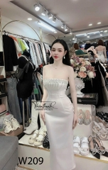 Đầm TK Body Dài Xẻ Tà Đính Đá