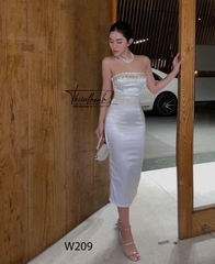 Đầm TK Body Dài Xẻ Tà Đính Đá