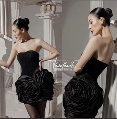 Đầm TK Body Đen Ngắn Kết Hoa