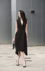 Đầm Vest Lane JT Dáng Xoè Sát Nách