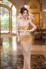 Đầm TK Body Dài 2 Dây Đính Đá Kết Tua Rua