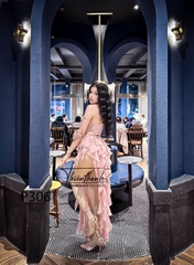 Đầm TK Tầng Hai Dây Dài Khoét Eo Xẻ Tà