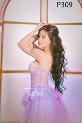 Đầm TK Dài Voan Cúp Ngực