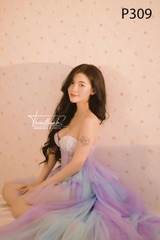 Đầm TK Dài Voan Cúp Ngực