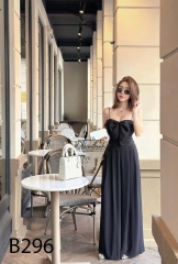 Jumpsuit Dài Hai Dây Kết Nơ