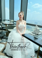 Đầm TK Dài Dáng Xoè Cúp Ngực Đính Kim Sa