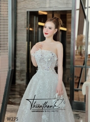 Đầm TK Dài Dáng Xoè Cúp Ngực Đính Kim Sa