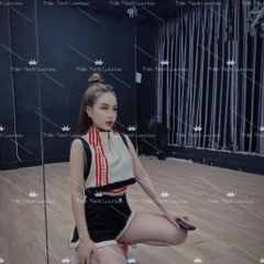 Set Bụi Ngắn Croptop Lưng Chun Phối Màu