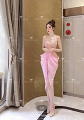 Đầm TK Dài Body Hai Dây Đính Đá Kiểu Thái