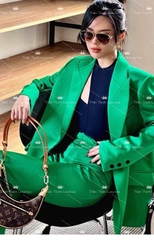 Vest Blazer Xanh Lá Kèm Quần