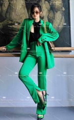Vest Blazer Xanh Lá Kèm Quần