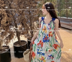 Đầm Maxi Dài Hai Dây Hoạ Tiết Hoa