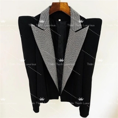 Áo Vest Tay Dài Cổ Kết Đá
