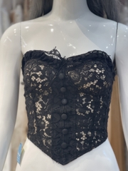 Áo Ngắn Croptop Ống Ren