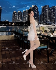 Đầm TK Xoè Ngắn Kim Sa