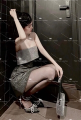 Đầm TK Xoè Ngắn Kim Sa