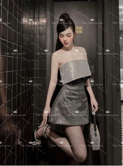 Đầm TK Xoè Ngắn Kim Sa