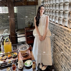 Đầm Babydoll Cổ Tròn Dáng Bom