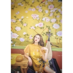 Đầm Suông Babydoll Tay Bèo Hoạ Tiết Hoa