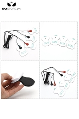 SMT519 - 4 miếng dán kích điện làm bằng nhựa dẻo có 1 dây cắm