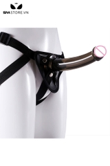 SMT2904 - Dương vật giả đen trong suốt có quần đa kích thước