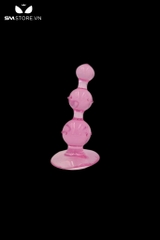 SMT998 - Butt plug hậu môn silicon dạng bi tròn 3 tầng dài 9cm