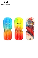 SMT1695 - Cốc thủ dâm silicon mềm dài 16.2cm hình miệng có răng