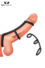 SMT2801 - Vòng đeo dương vật với 3 vòng silicon co giãn cao