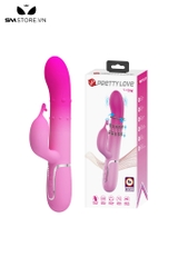 SMT1496 - Dương vật giả Pretty love rung xoay 7 tần số có 2 nhánh